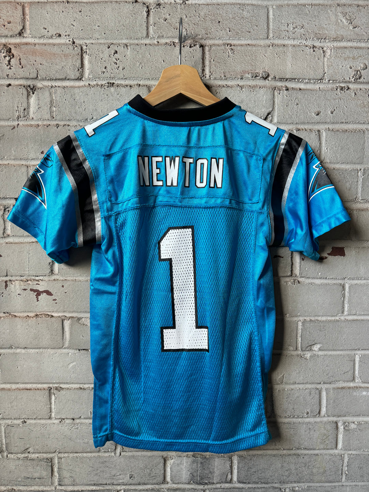 2011 Carolina Panthers Cam Newton Vintage Reebok Alternate Blue Rookie Season NFL Jersey (Youth Small)