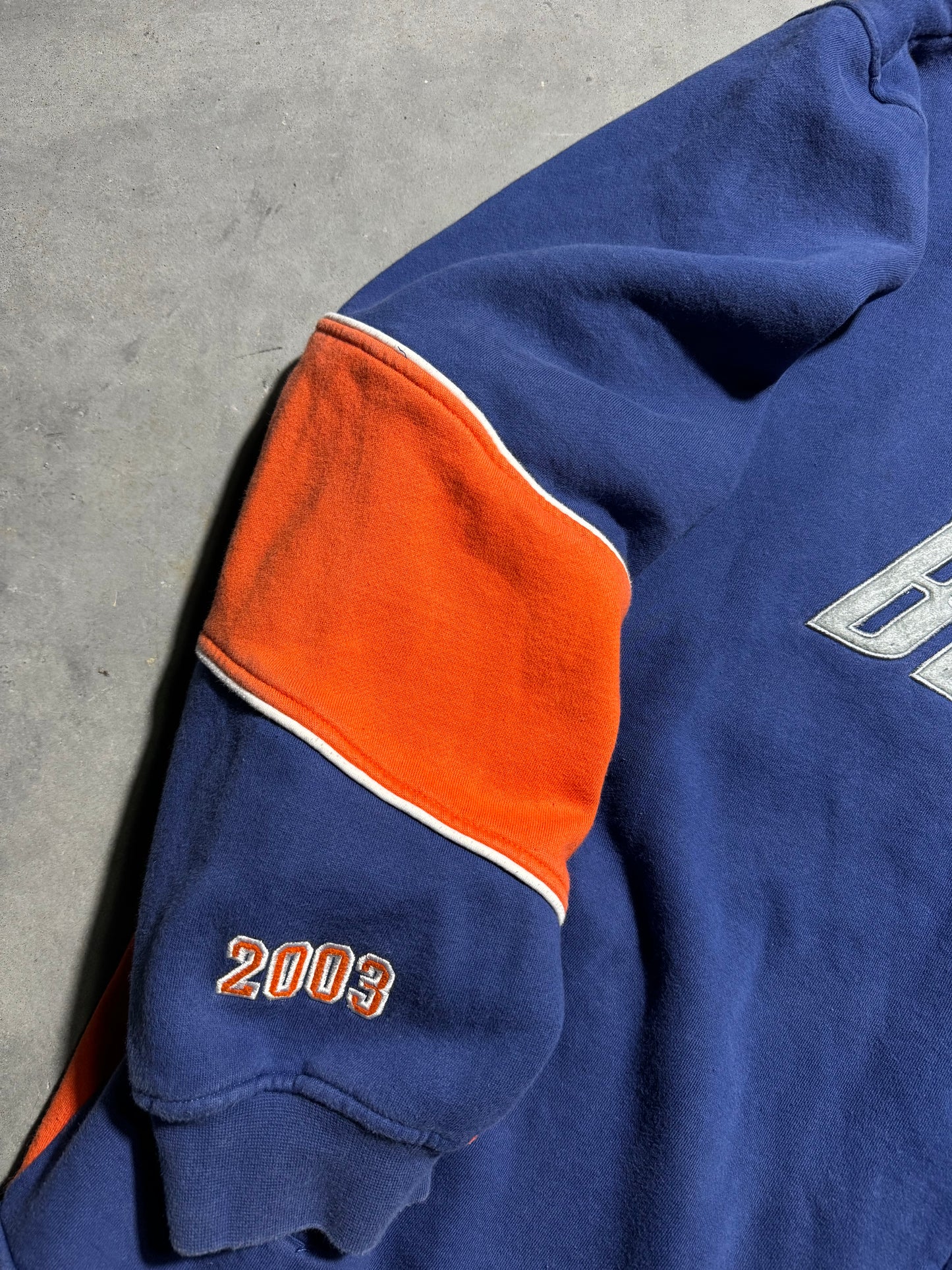 2003 Charlotte Bobcats Inaugural Season Big Logo NBA Full Zip NBA Jacket (XXXL)
