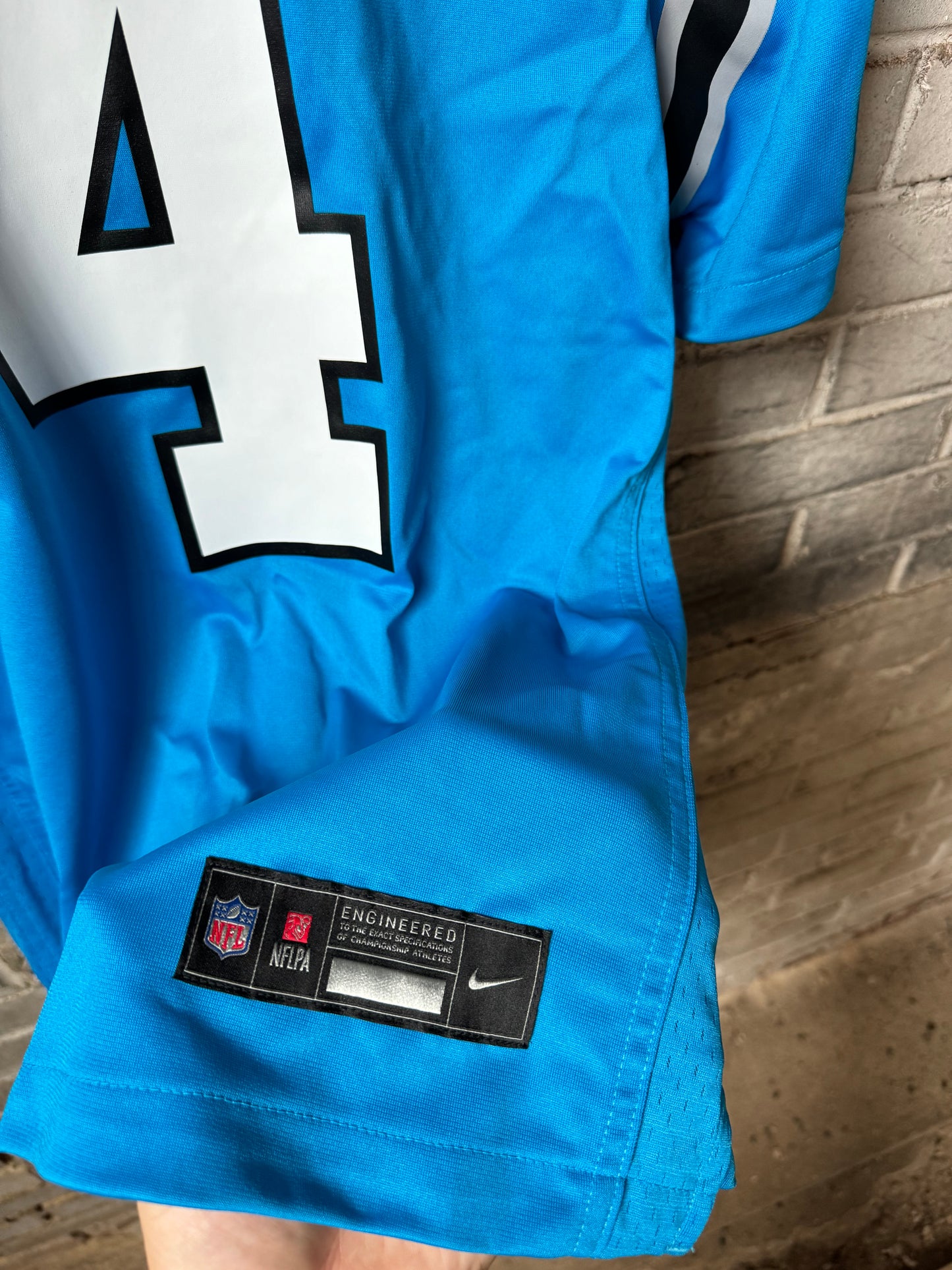 2025 Carolina Panthers Tetairoa McMillan Nike Game NFL Jersey (Small)