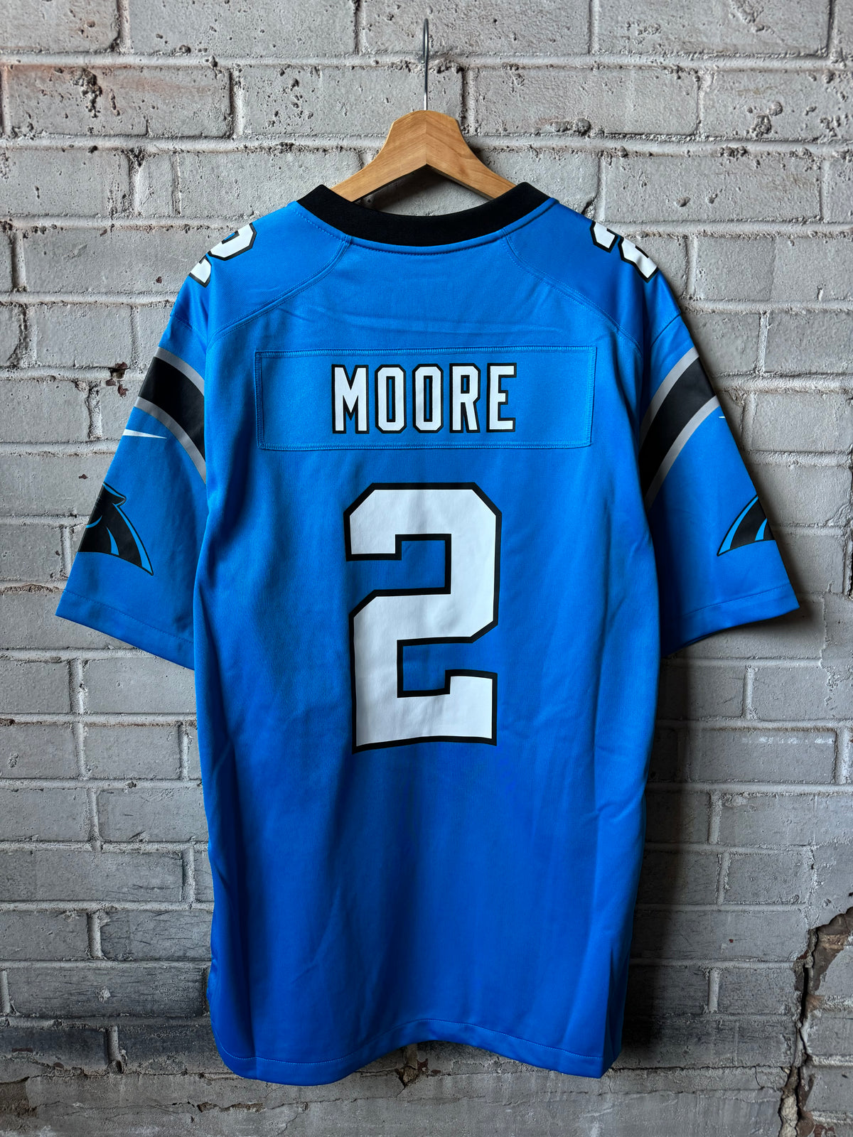 2022 Carolina Panthers D.J. Moore Alternate Blue Nike NFL Game Jersey (XL)