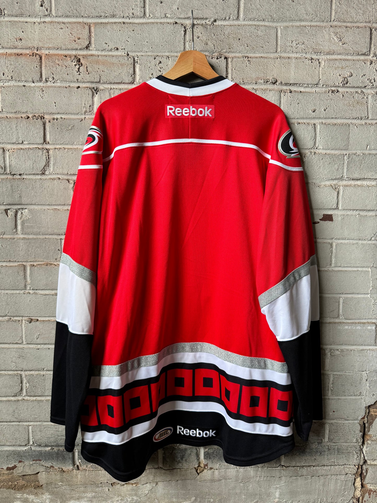 2010’s Charlotte Checkers Carolina Hurricanes Era Red Reebok AHL Hockey Jersey (XXL)