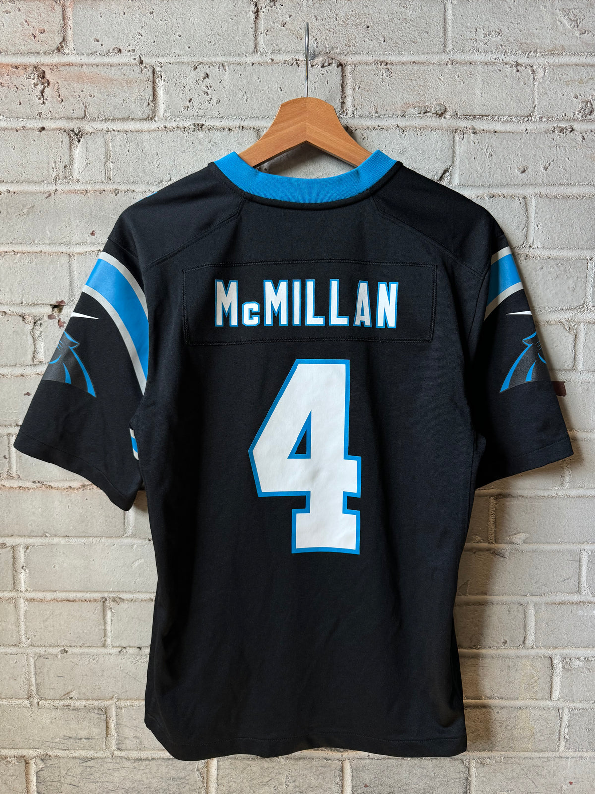 2025 Carolina Panthers Tetairoa McMillan Black Nike Game Jersey (Youth Large)