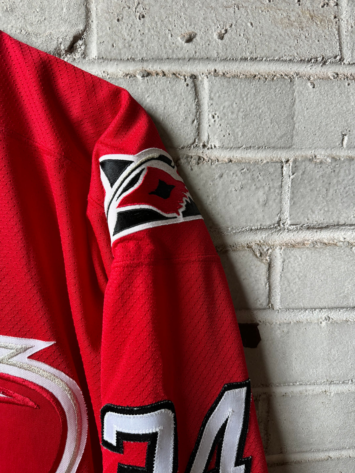 00’s Carolina Hurricanes Vintage Red #34 CCM NHL Hockey Jersey (XXL)