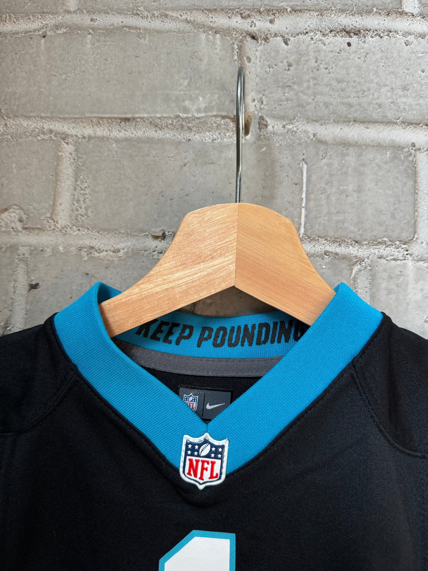 2012 Carolina Panthers Cam Newton Black Nike NFL Jersey (12M)