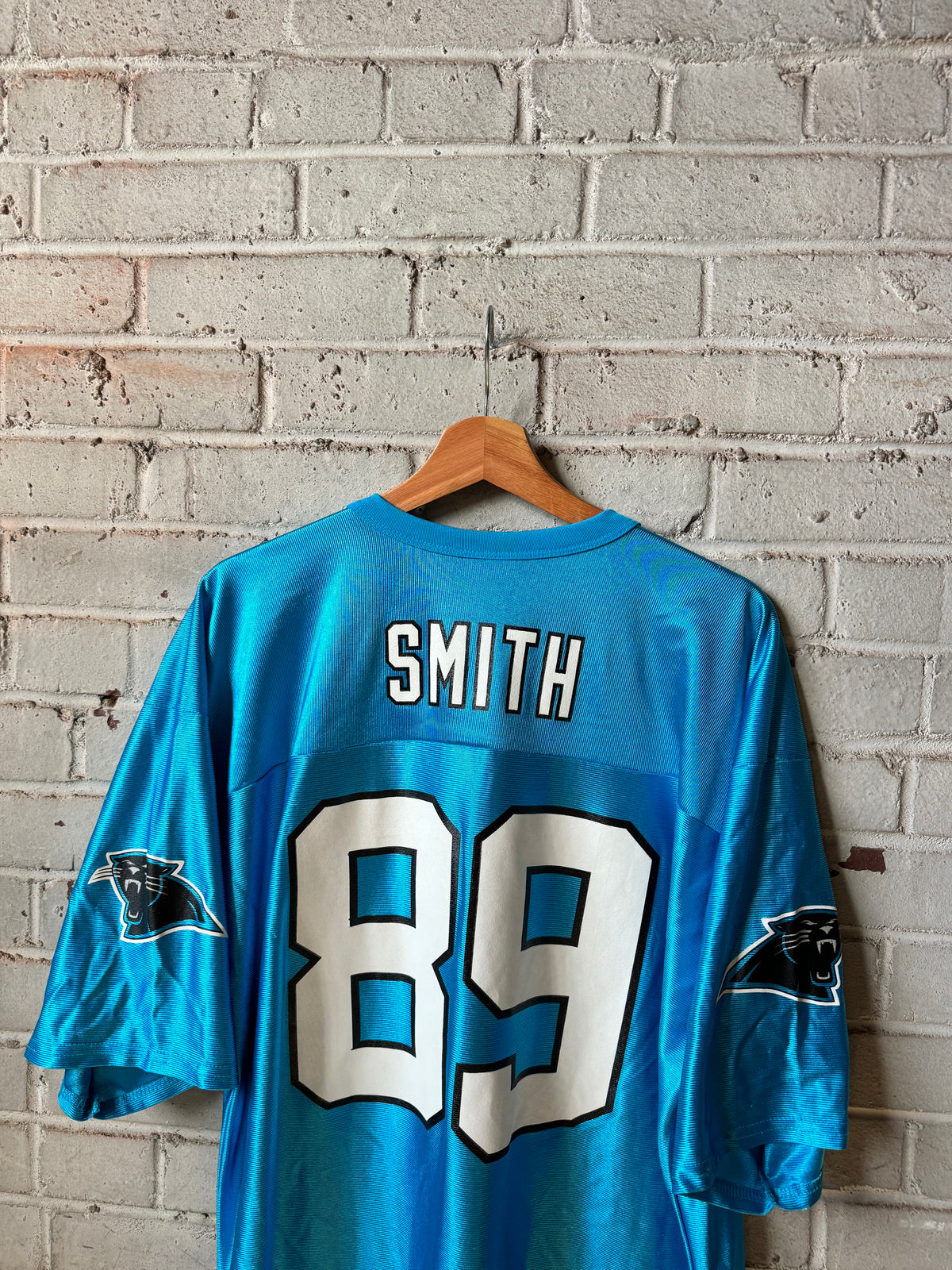 00’s Carolina Panthers Steve Smith Vintage Alternate Blue NFL Jersey (XL)