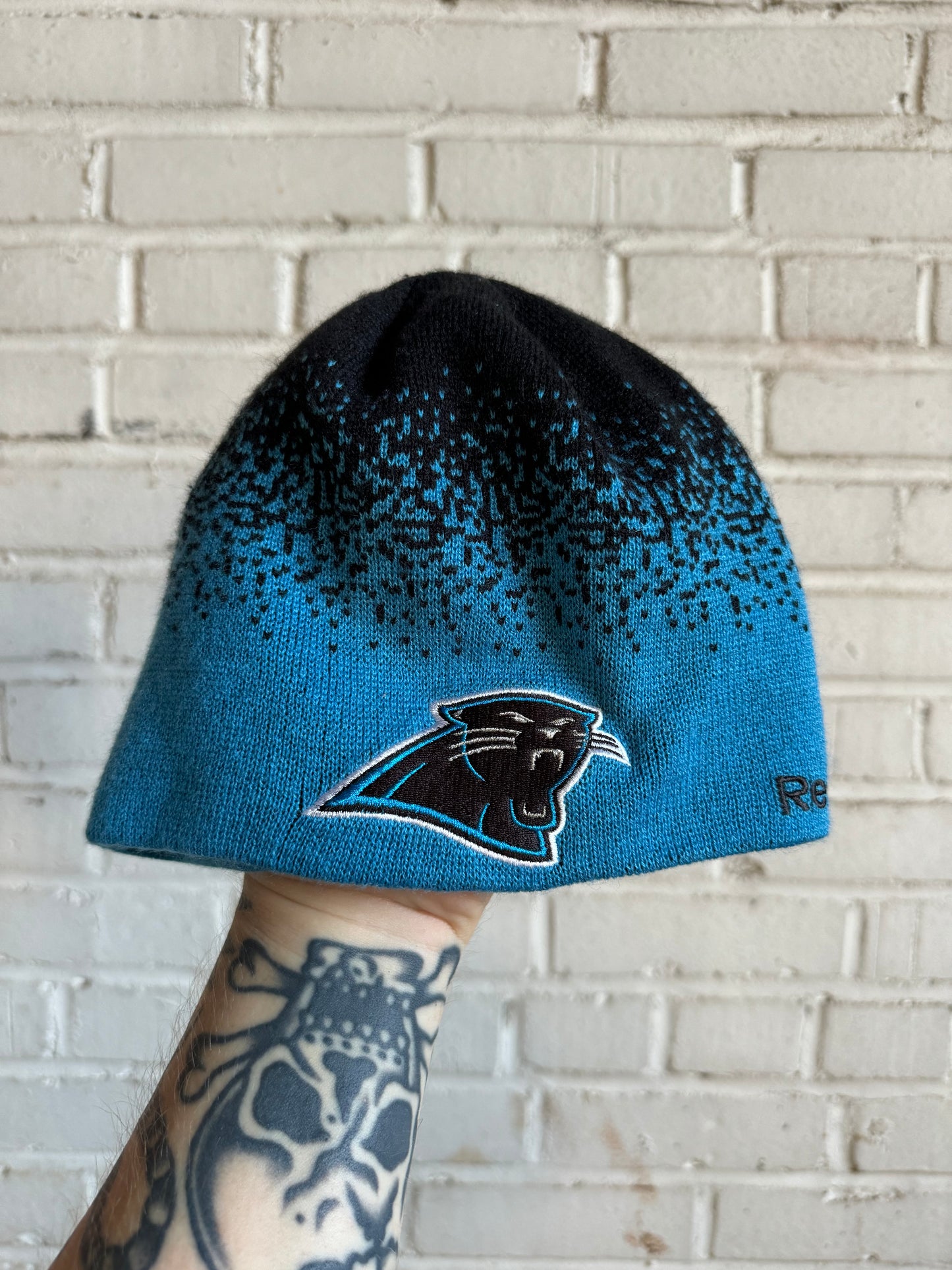 00’s Carolina Panthers Vintage Reebok Sideline NFL Beanie (OSFA)