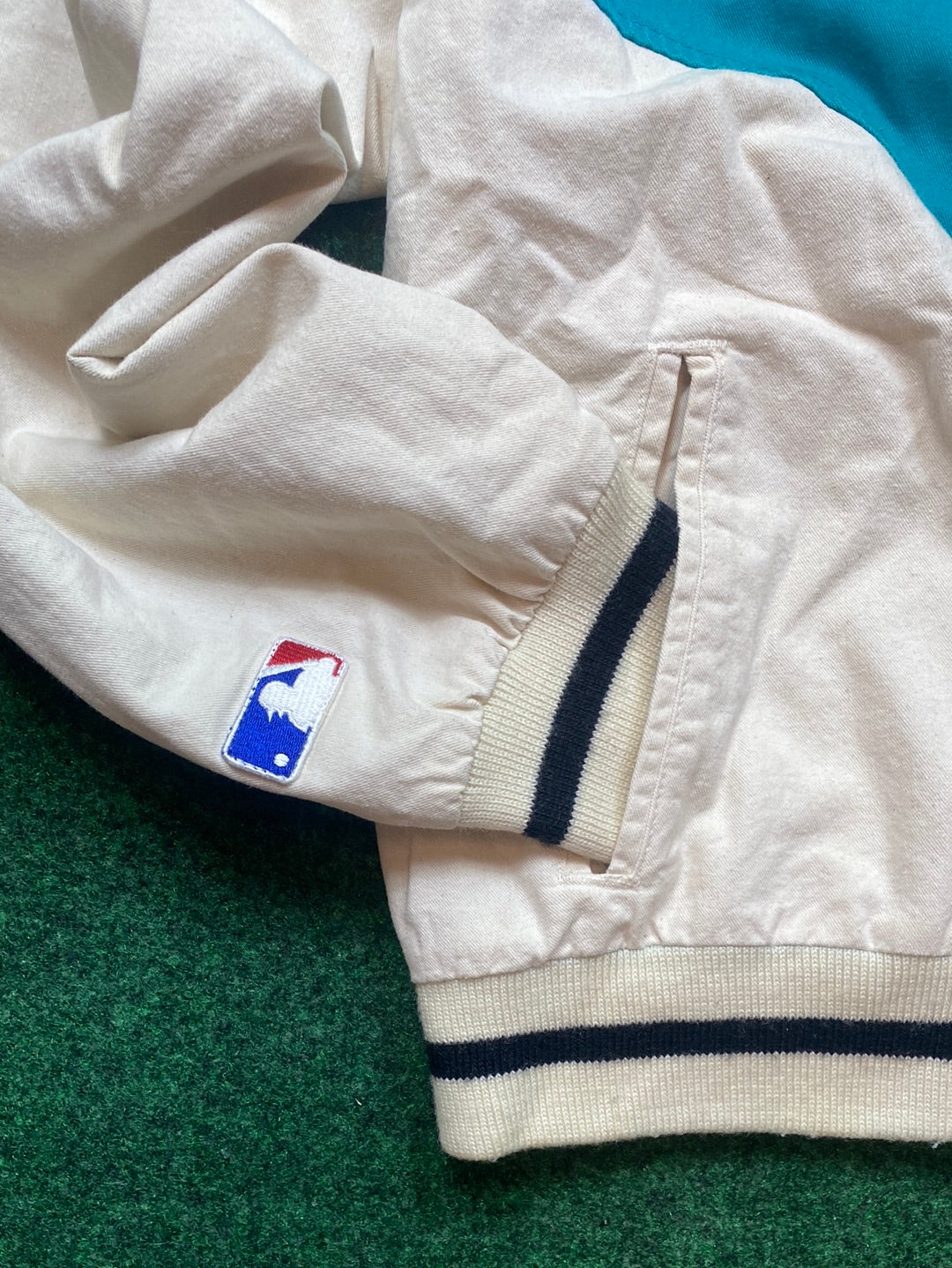 90s Florida Marlins MLB Vintage Button Down Embroidered Jacket (Large)