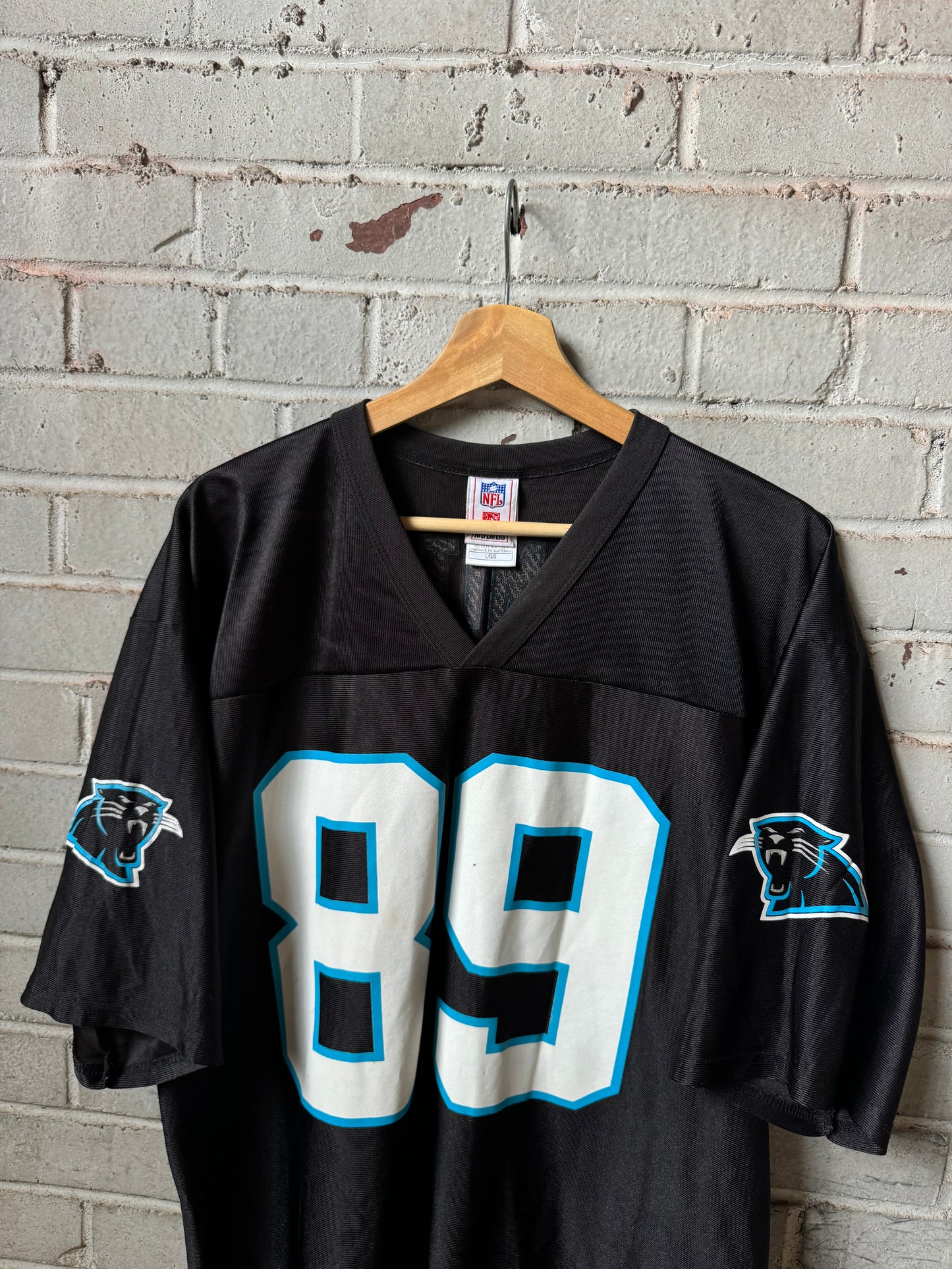 00’s Carolina Panthers Steve Smith Vintage Black NFL Jersey (Large)