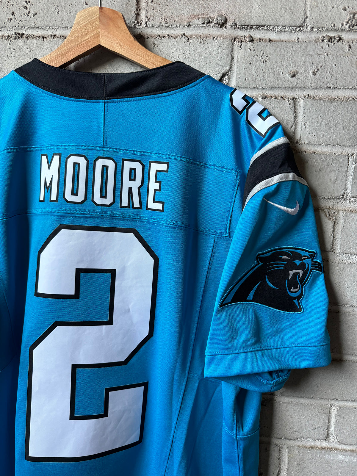 2022 Carolina Panthers D.J. Moore Blue Alternate Nike Vapor Limited Stitched NFL Jersey (XL)