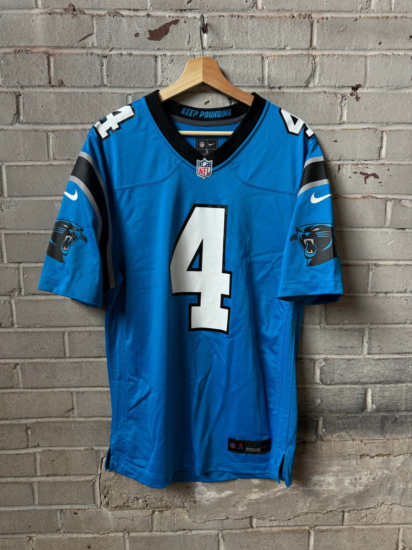 2025 Carolina Panthers Tetairoa McMillan Nike Game NFL Jersey (Small)