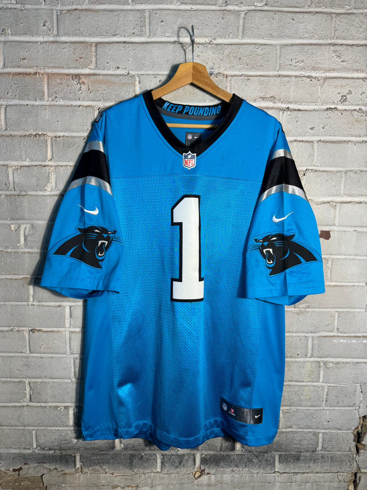 2016 Carolina Panthers Cam Newton Blue Alternate Nike Vapor Limited Stitched NFL Jersey (XL)