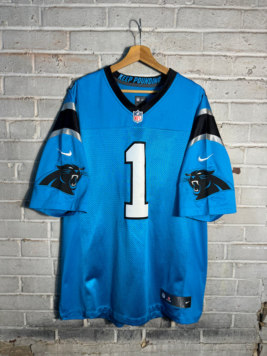 2016 Carolina Panthers Cam Newton Blue Alternate Nike Vapor Limited Stitched NFL Jersey (XL)