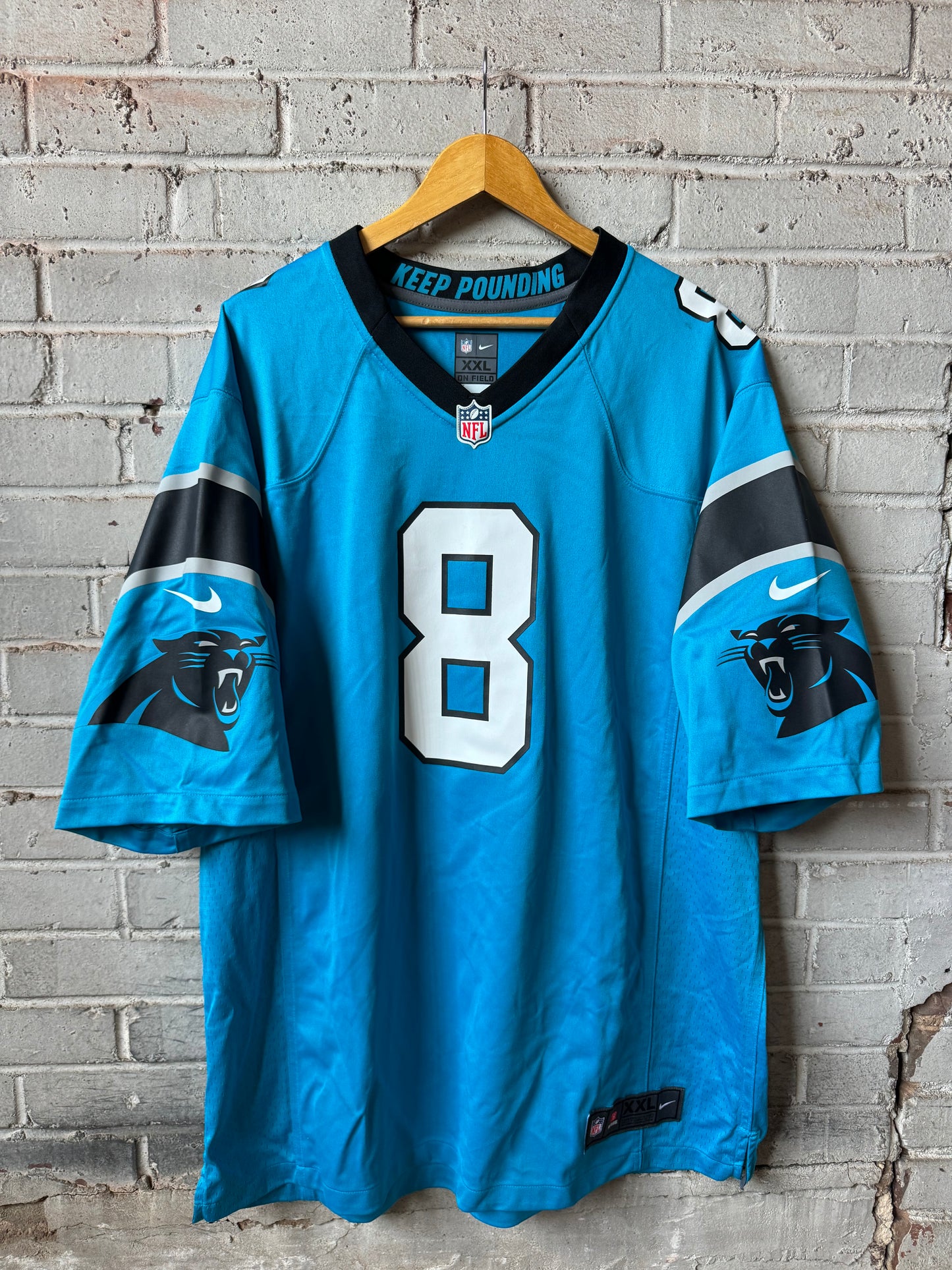 2022 Carolina Panthers Jaycee Horn Blue Nike NFL Game Jersey (XXL)