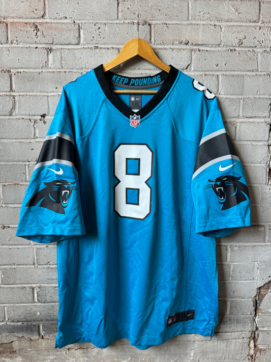 2022 Carolina Panthers Jaycee Horn Blue Nike NFL Game Jersey (XXL)