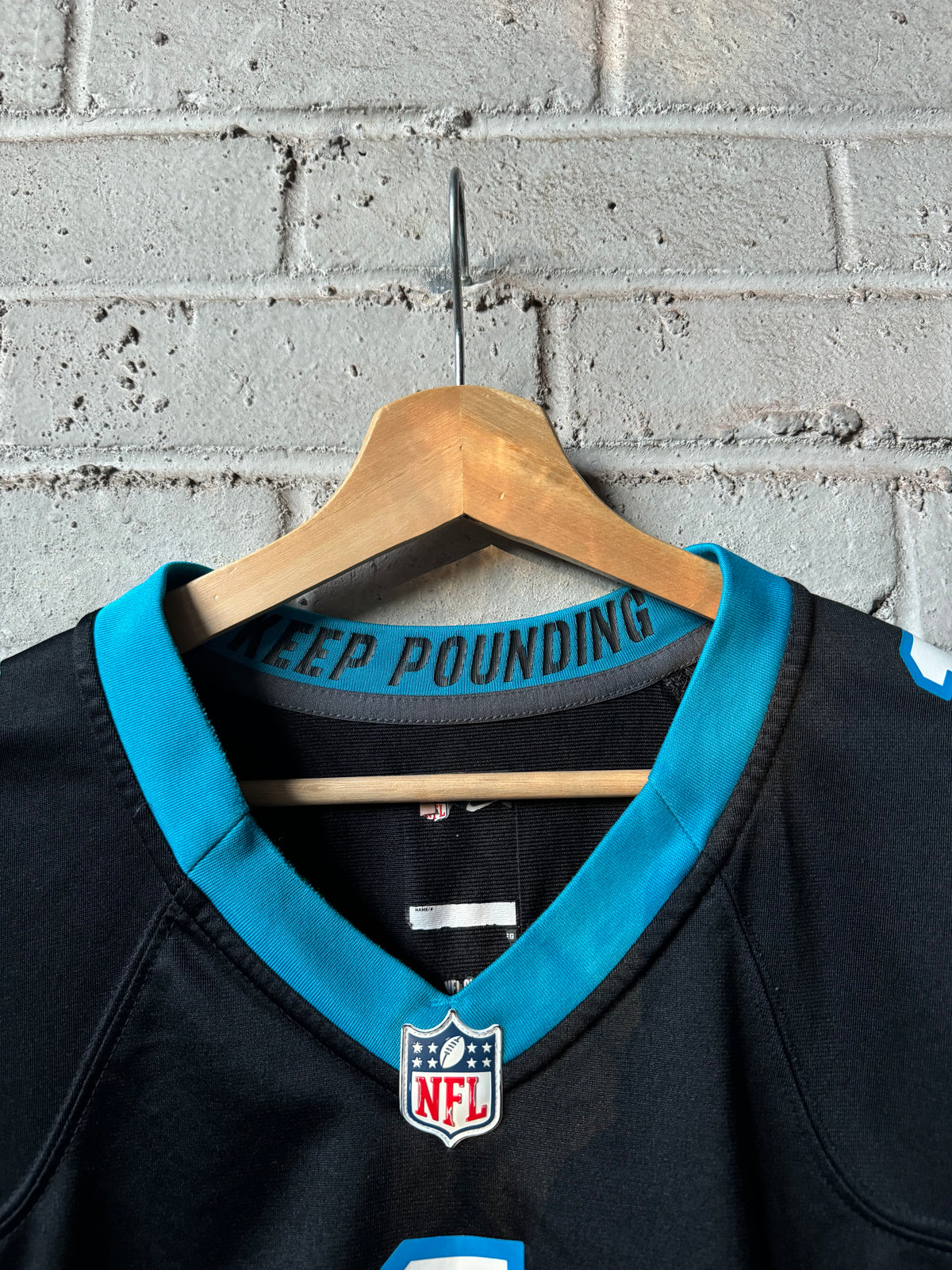 2016 Carolina Panthers Cam Newton Black Nike NFL Game Jersey (XL)