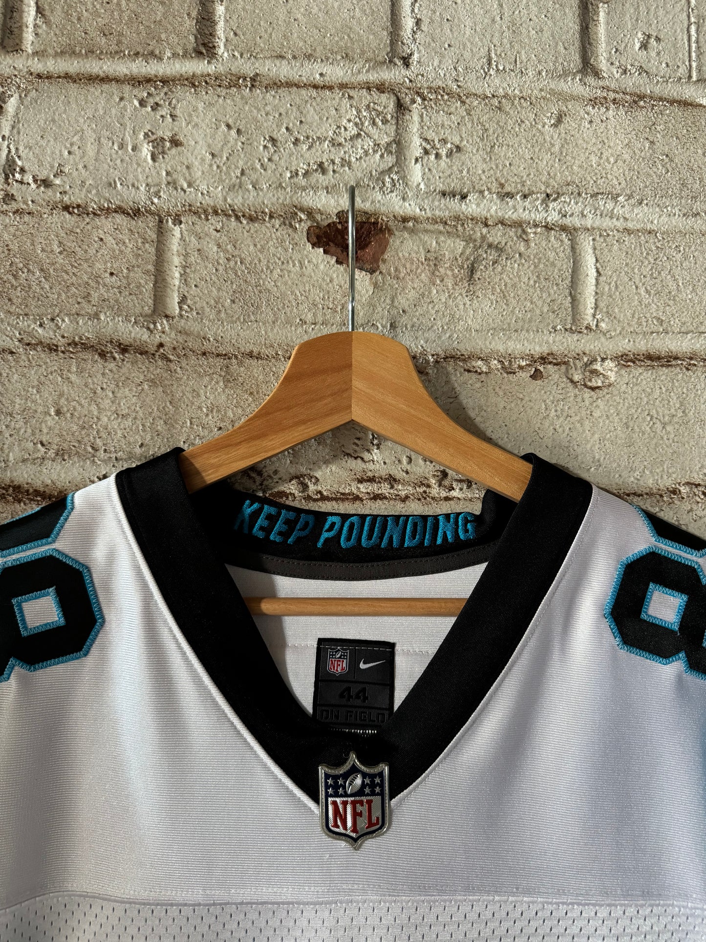 2013 Carolina Panthers Greg Olsen White Nike On Field Authentic Vapor Elite NFL Jersey (44/Large)