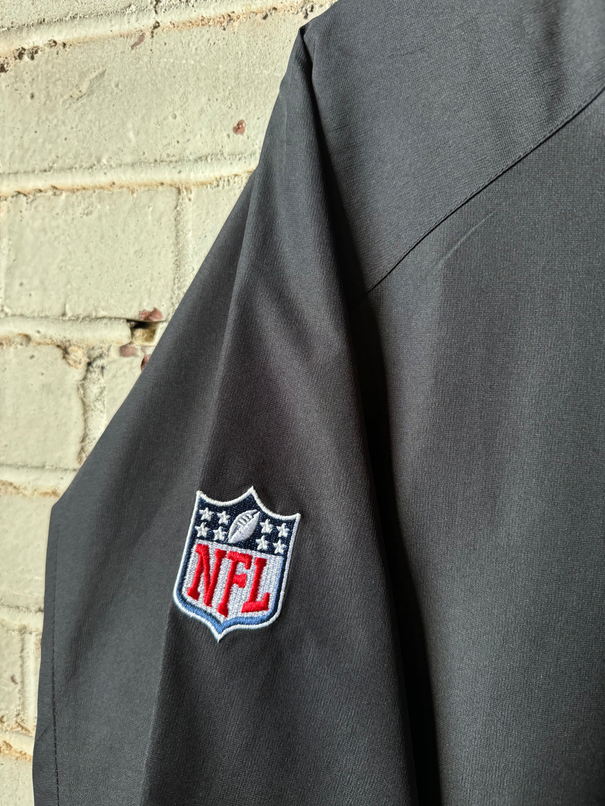 00’s Carolina Panthers Vintage Black Reebok Quarter Zip NFL Sideline Pullover Jacket - Deadstock (Small)