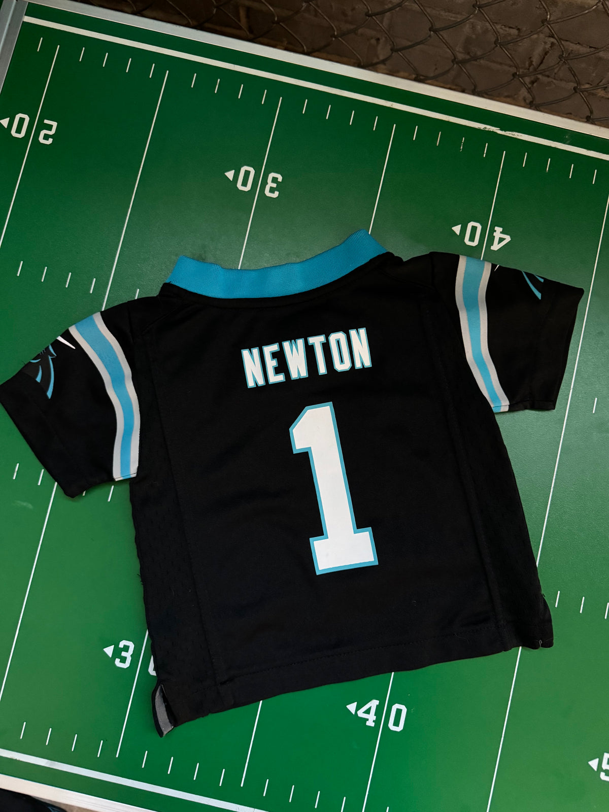 2012 Carolina Panthers Cam Newton Black Nike NFL Jersey (12 Months)