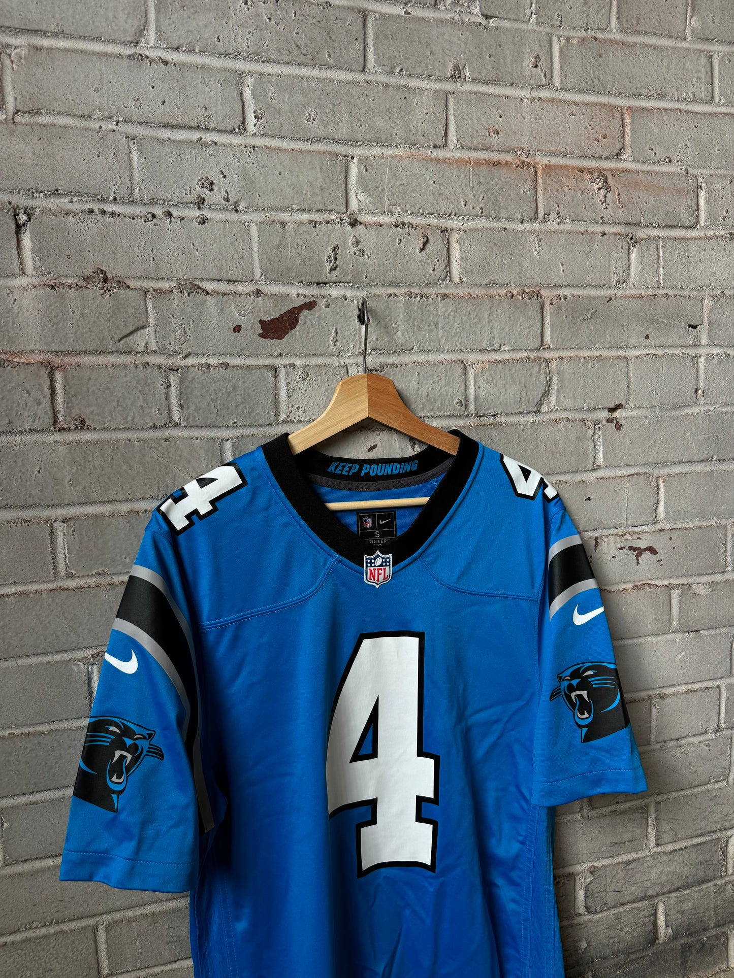 2025 Carolina Panthers Tetairoa McMillan Nike Game NFL Jersey (Small)