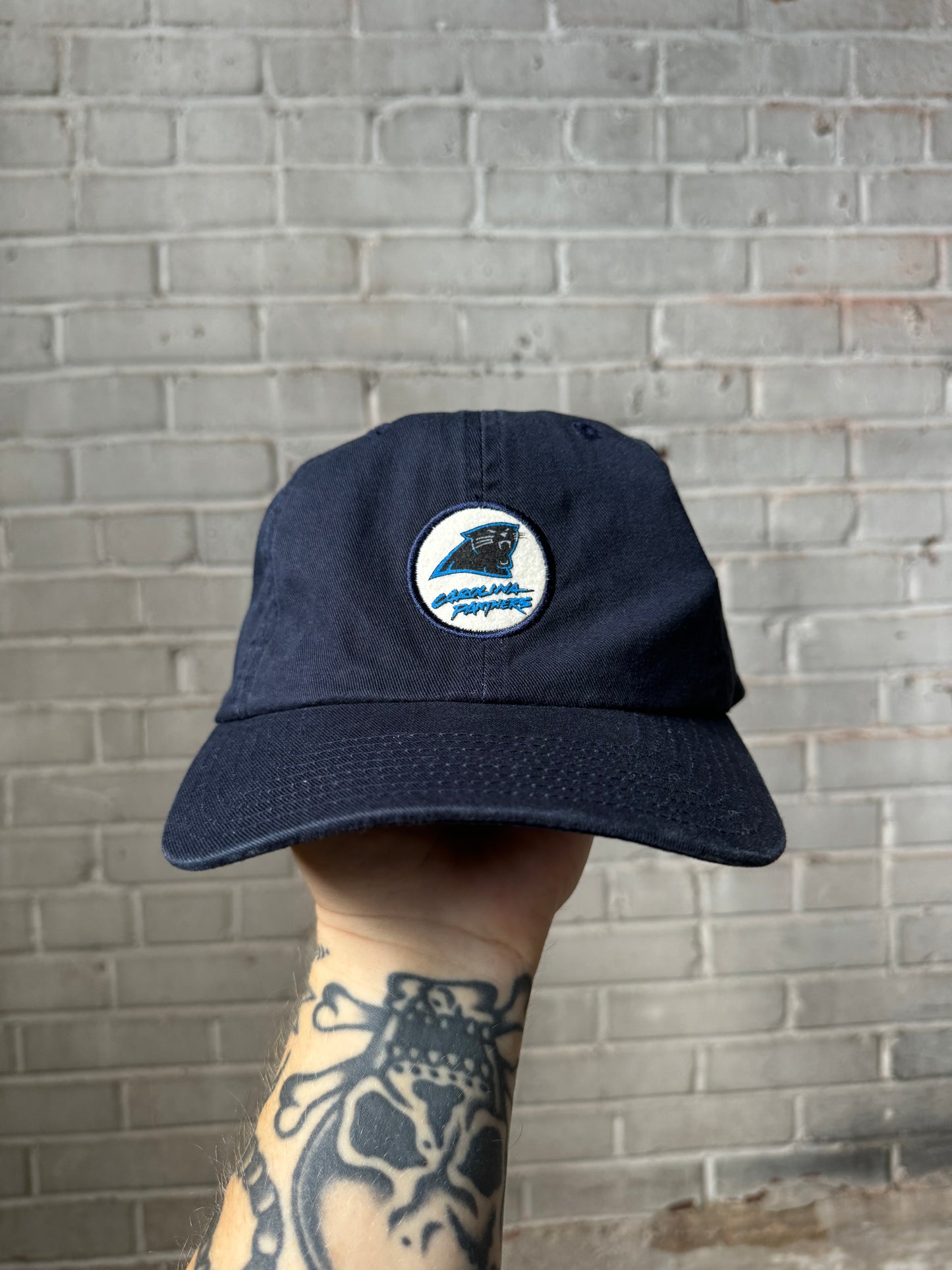 00’s Carolina Panthers Cat Scratch Font NFL Baseball Style Hat (OSFA)
