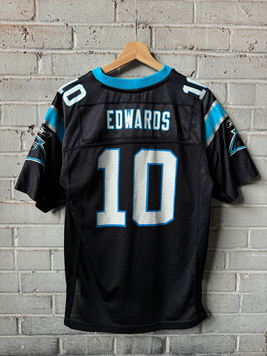 2010 Carolina Panthers Armanti Edwards Vintage Black Reebok NFL Jersey (Youth Large)