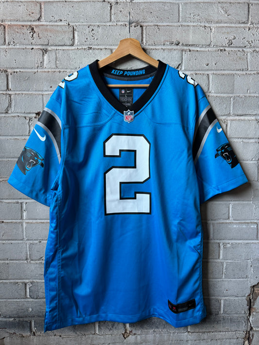 2022 Carolina Panthers D.J. Moore Alternate Blue Nike NFL Game Jersey (XL)