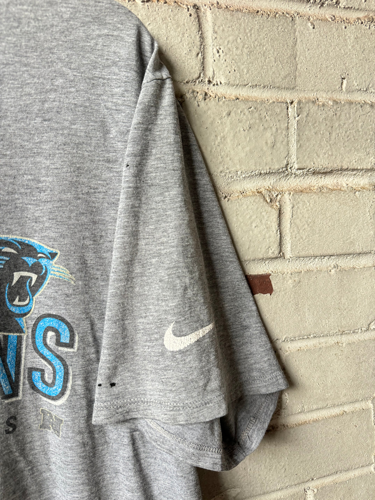 2015 Carolina Panthers Grey NFC Champions Super Bowl 50 Nike NFL Tee (Boxy XL)