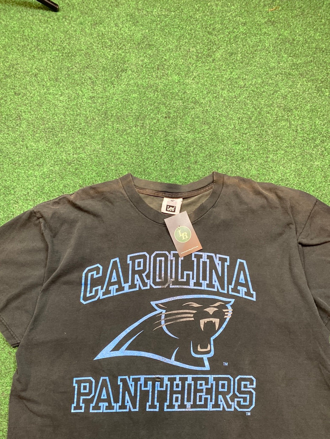 90s Carolina Panthers NFL Faded Logo Vintage Tee (2XL)