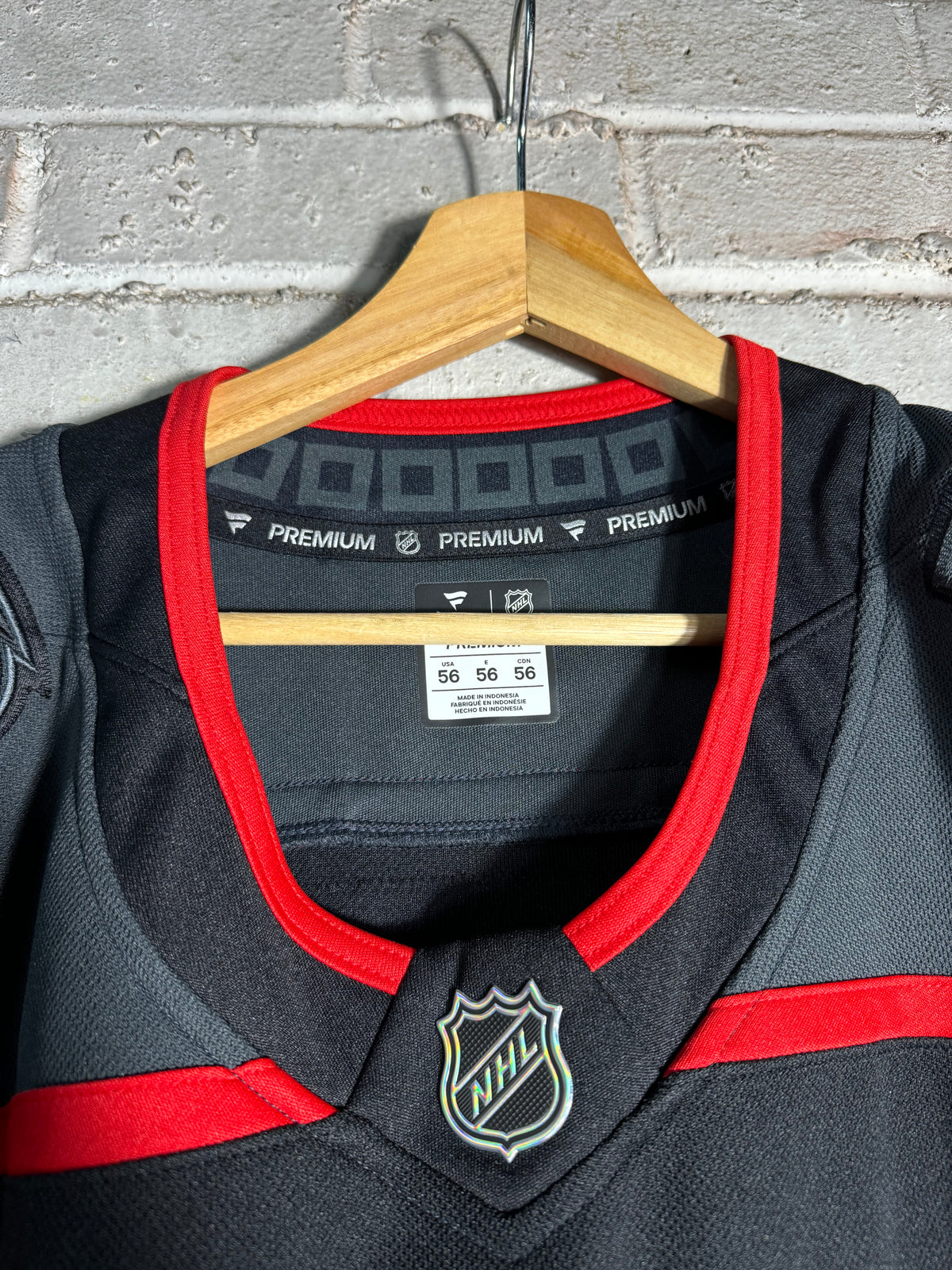 2025 Carolina Hurricanes Brandon Bussi Home Black Fanatics Premium NHL Hockey Jersey - Deadstock (56/XXL)