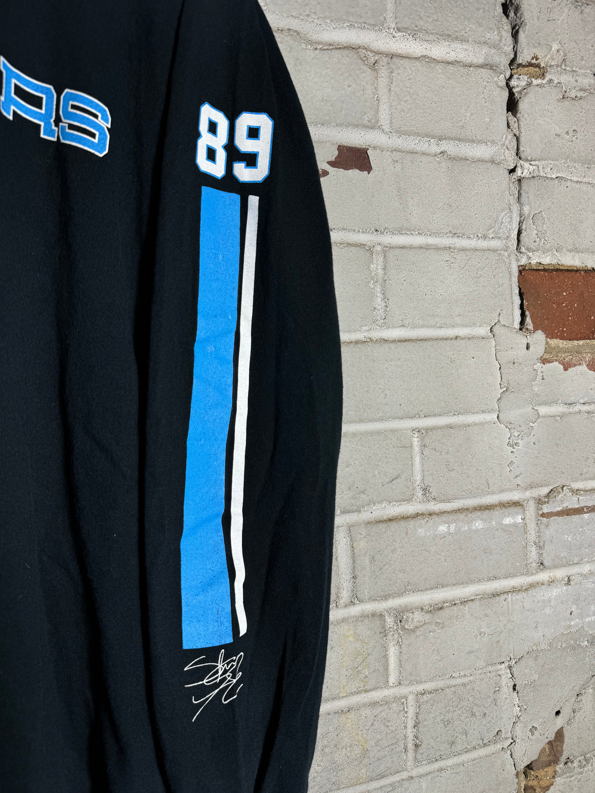 90’s Carolina Panthers Steve Smith Vintage Black NFL Longsleeve Tee (Medium)