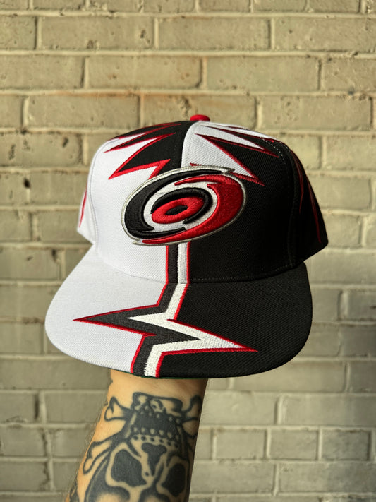 Carolina Hurricanes Mitchell & Ness Shockwave NHL Snapback Hat - Deadstock (OSFA)