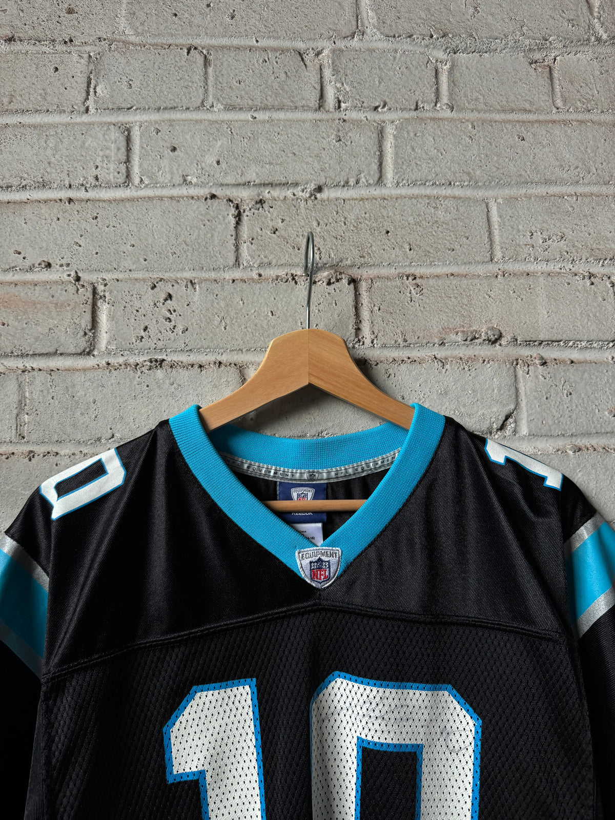2010 Carolina Panthers Armanti Edwards Vintage Black Reebok NFL Jersey (Youth Large)