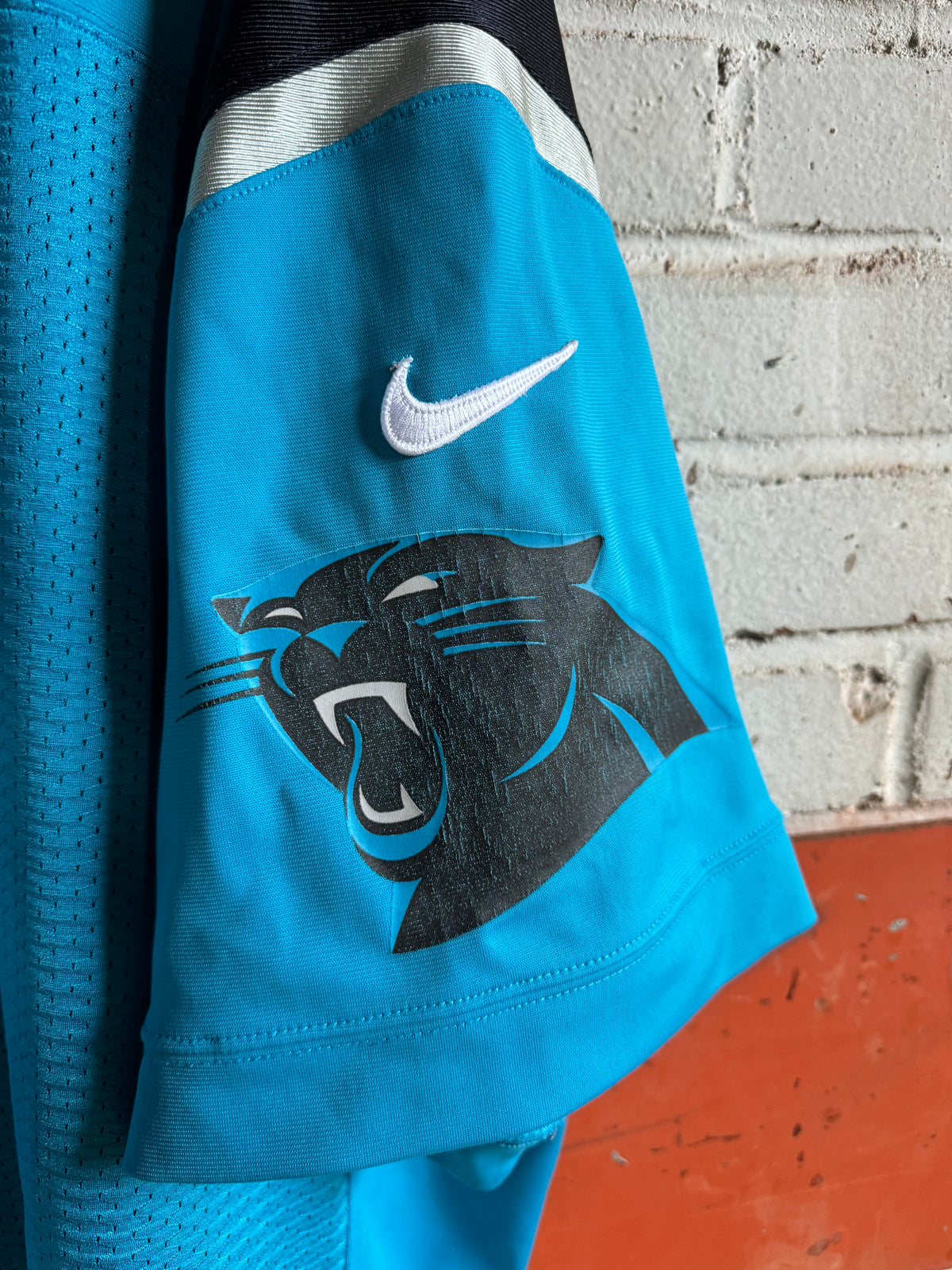 2012 Carolina Panthers Cam Newton Alternate Blue Nike First Generation Heavy Mesh Authentic NFL Jersey (4XL)