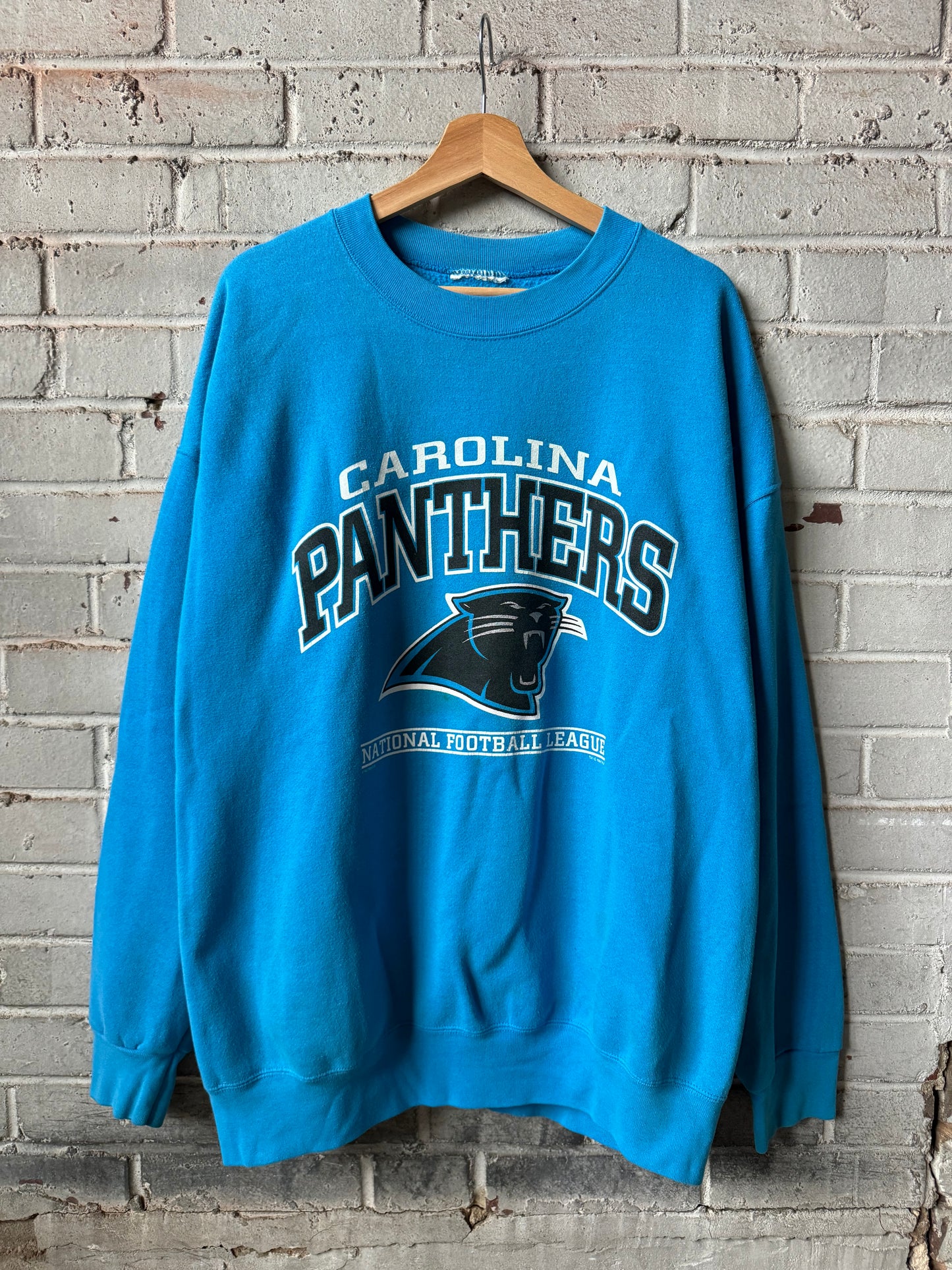 1998 Carolina Panthers Vintage Blue Heavyweight NFL Crewneck (XXL)