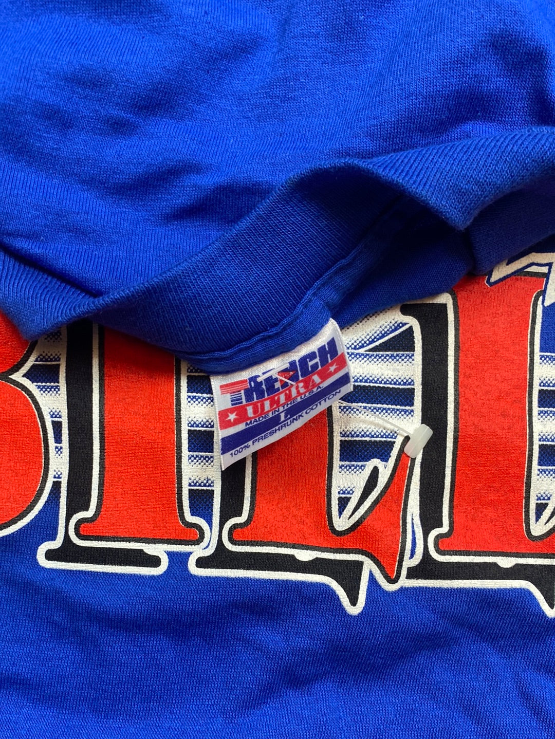 90s Buffalo Bills Logo Deadstock Blue NFL Vintage Tee (XL)