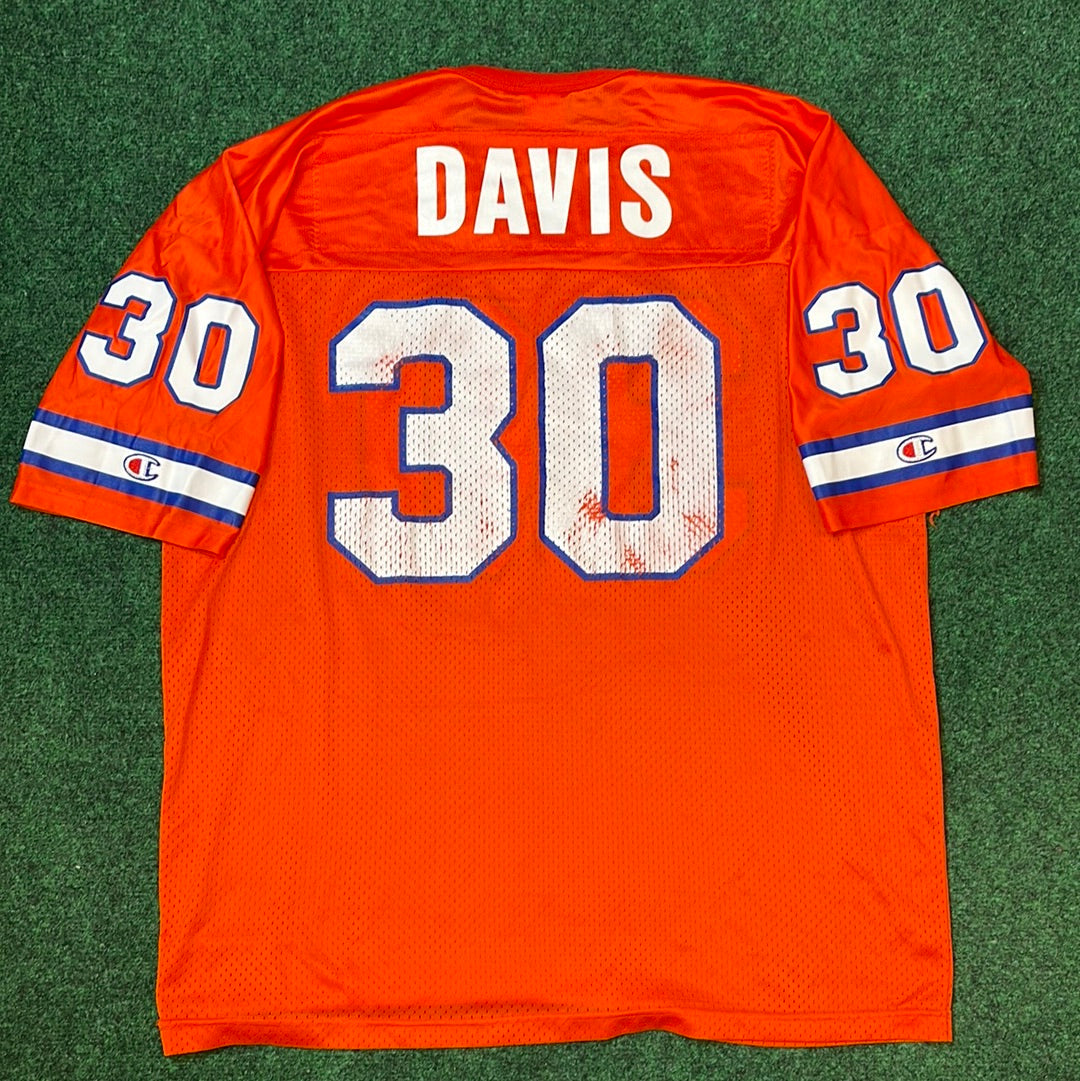 90’s Denver Broncos Terrell Davis Vintage NFL Champion Football Jersey (XXL)