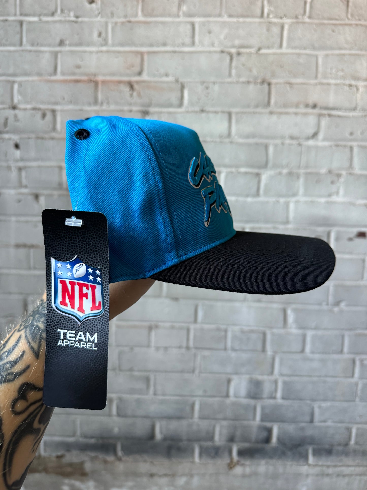 2024 Carolina Panthers x GOLF WANG x 47 Brand Blue Cat Scratch Font NFL Snapback Hat - Deadstock (OSFA)
