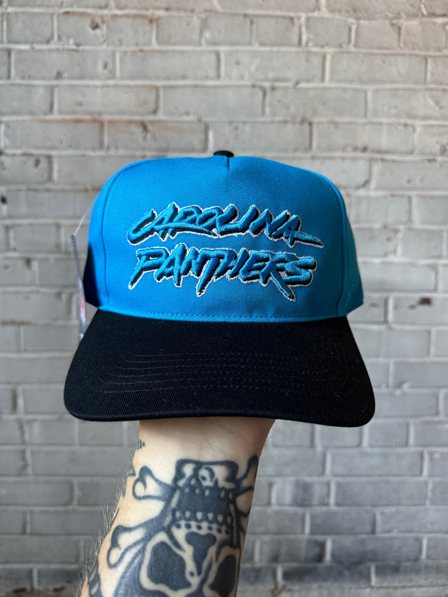 2024 Carolina Panthers x GOLF WANG x 47 Brand Blue Cat Scratch Font NFL Snapback Hat - Deadstock (OSFA)