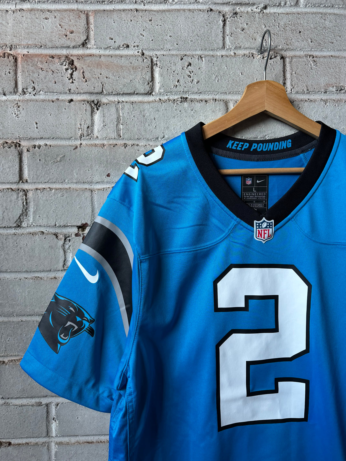 2022 Carolina Panthers D.J. Moore Alternate Blue Nike NFL Game Jersey (XL)