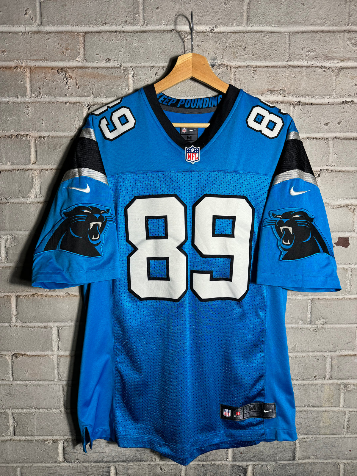 2012 Carolina Panthers Steve Smith Blue Alternate First Gen Nike Vapor Limited Stitched NFL Jersey (Medium)