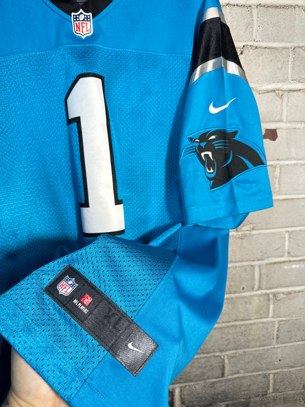 2016 Carolina Panthers Cam Newton Blue Alternate Nike Vapor Limited Stitched NFL Jersey (XL)
