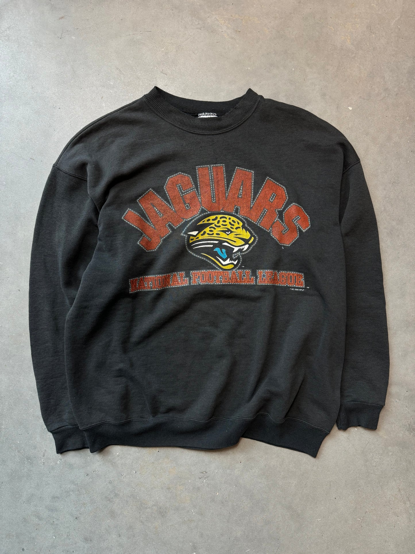 1996 Jacksonville Jaguars Vintage Faded NFL Crewneck (Large)