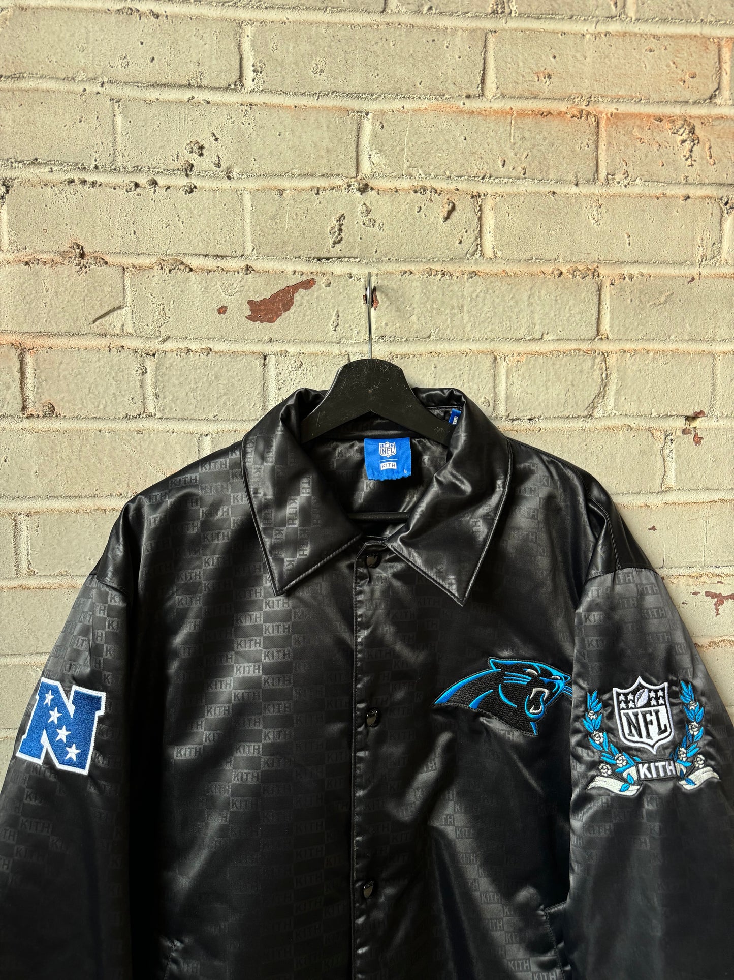 2023 Carolina Panthers x KITH x NFL Satin Bomber Jacket (Large)