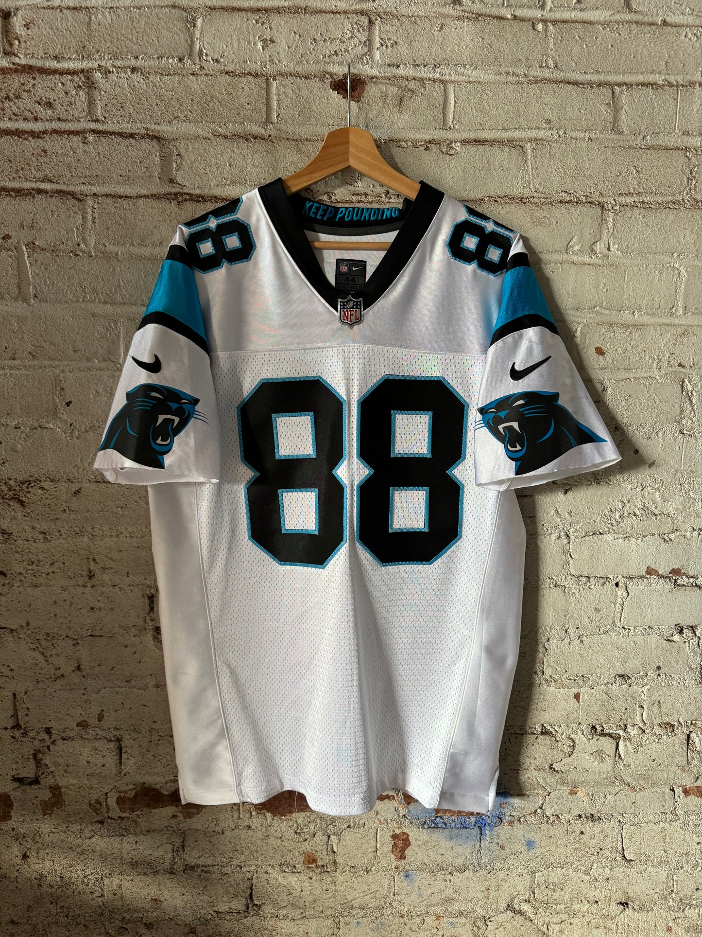 2013 Carolina Panthers Greg Olsen White Nike On Field Authentic Vapor Elite NFL Jersey (44/Large)