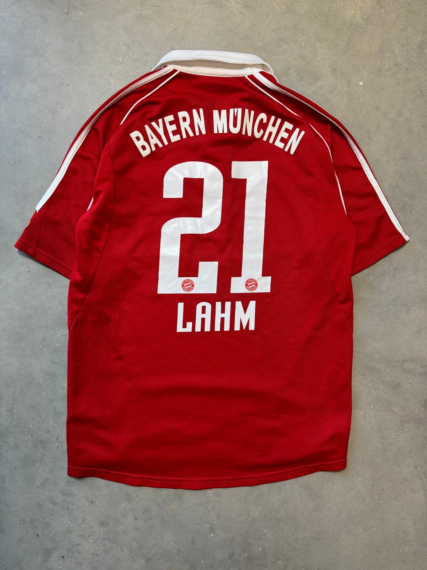 2005/2006 Bayern Munich Philipp Lahm Vintage Adidas Soccer Jersey (Medium)