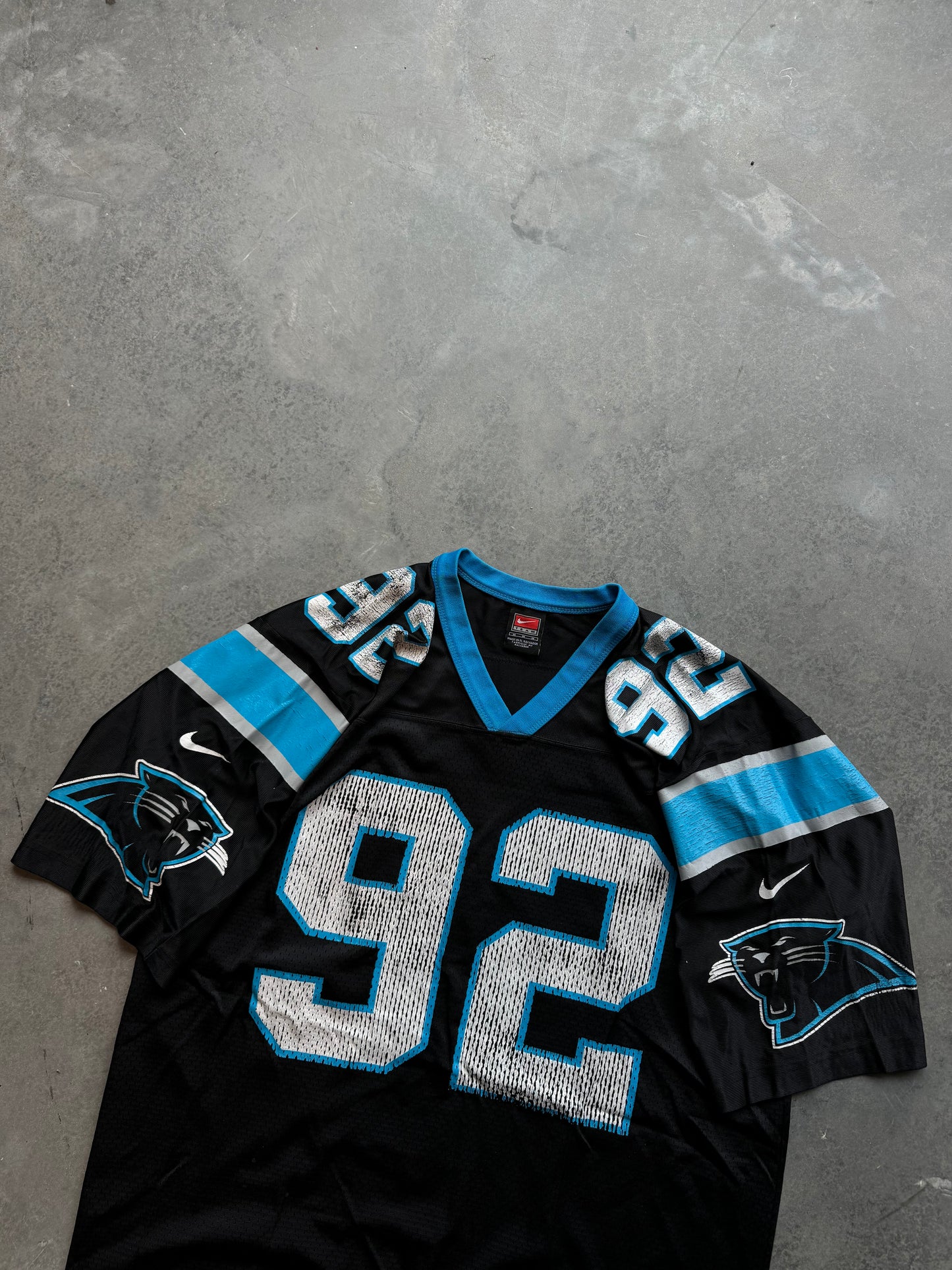 2000 Carolina Panthers Reggie White Vintage Black Nike NFL Jersey (Medium)