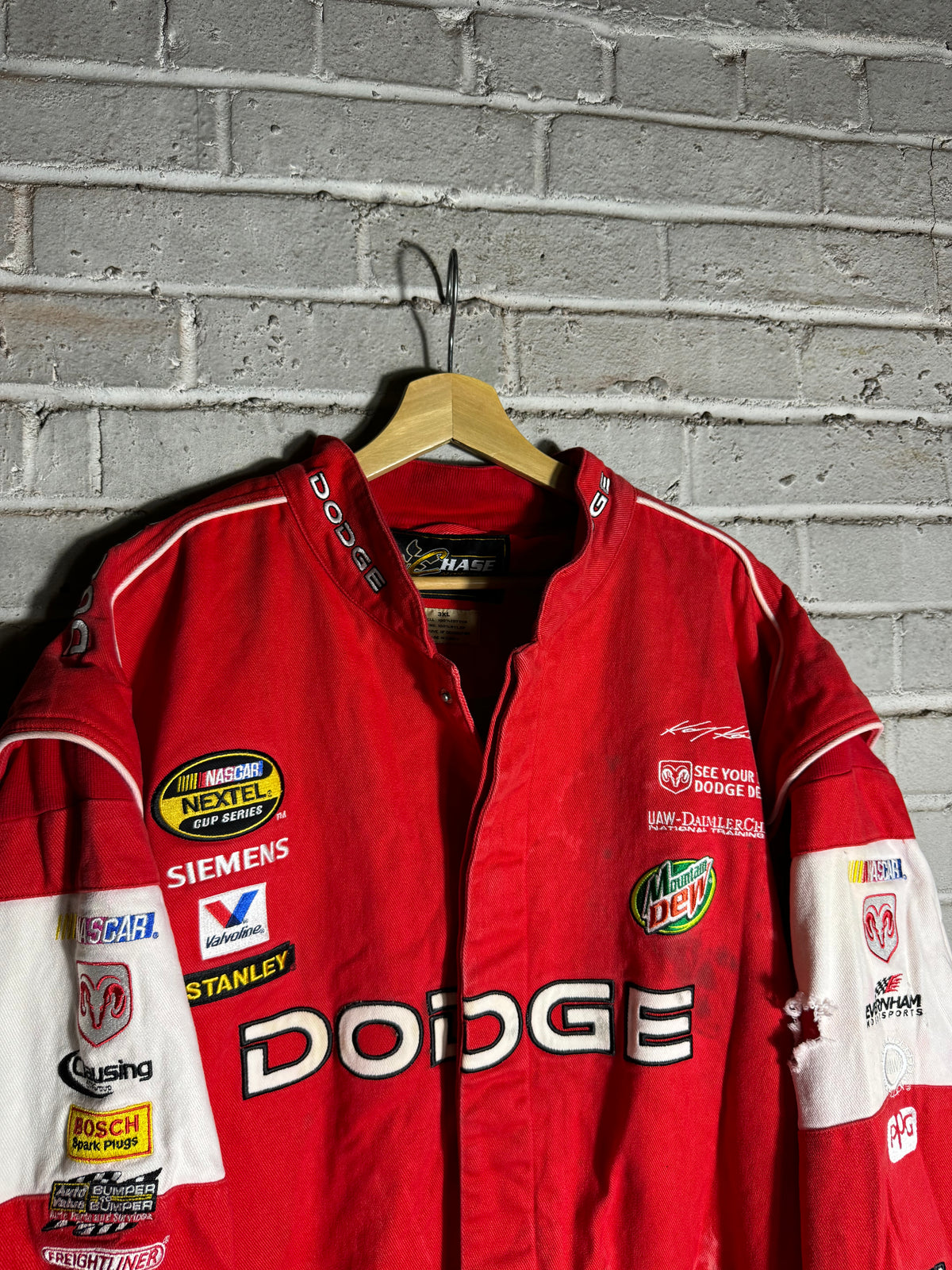 2005 Kasey Kahne Vintage Chase Authentics Dodge NASCAR Nextel Cup Series Fully Embroidered Jacket (XXXL)