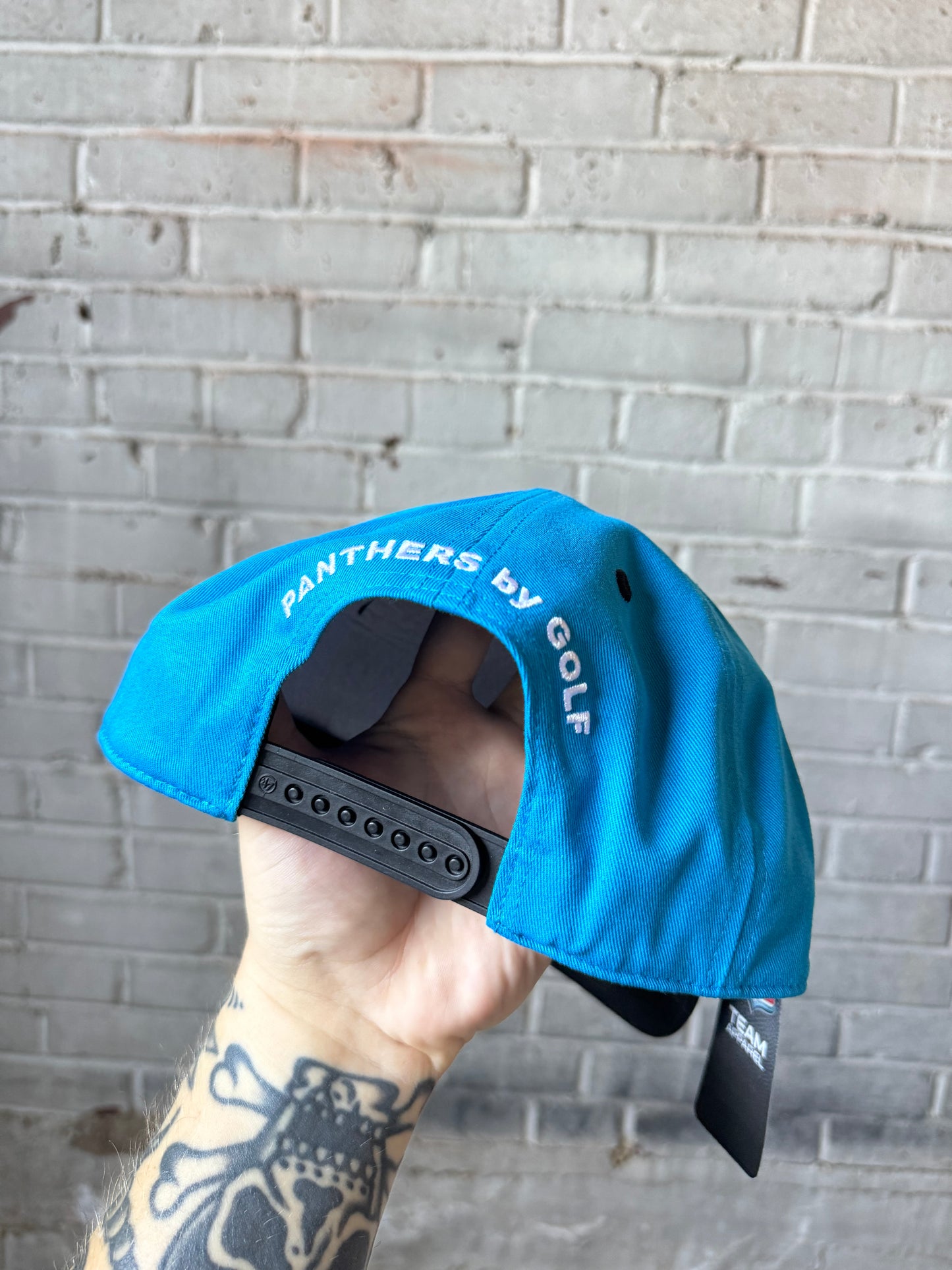 2024 Carolina Panthers x GOLF WANG x 47 Brand Blue Cat Scratch Font NFL Snapback Hat - Deadstock (OSFA)