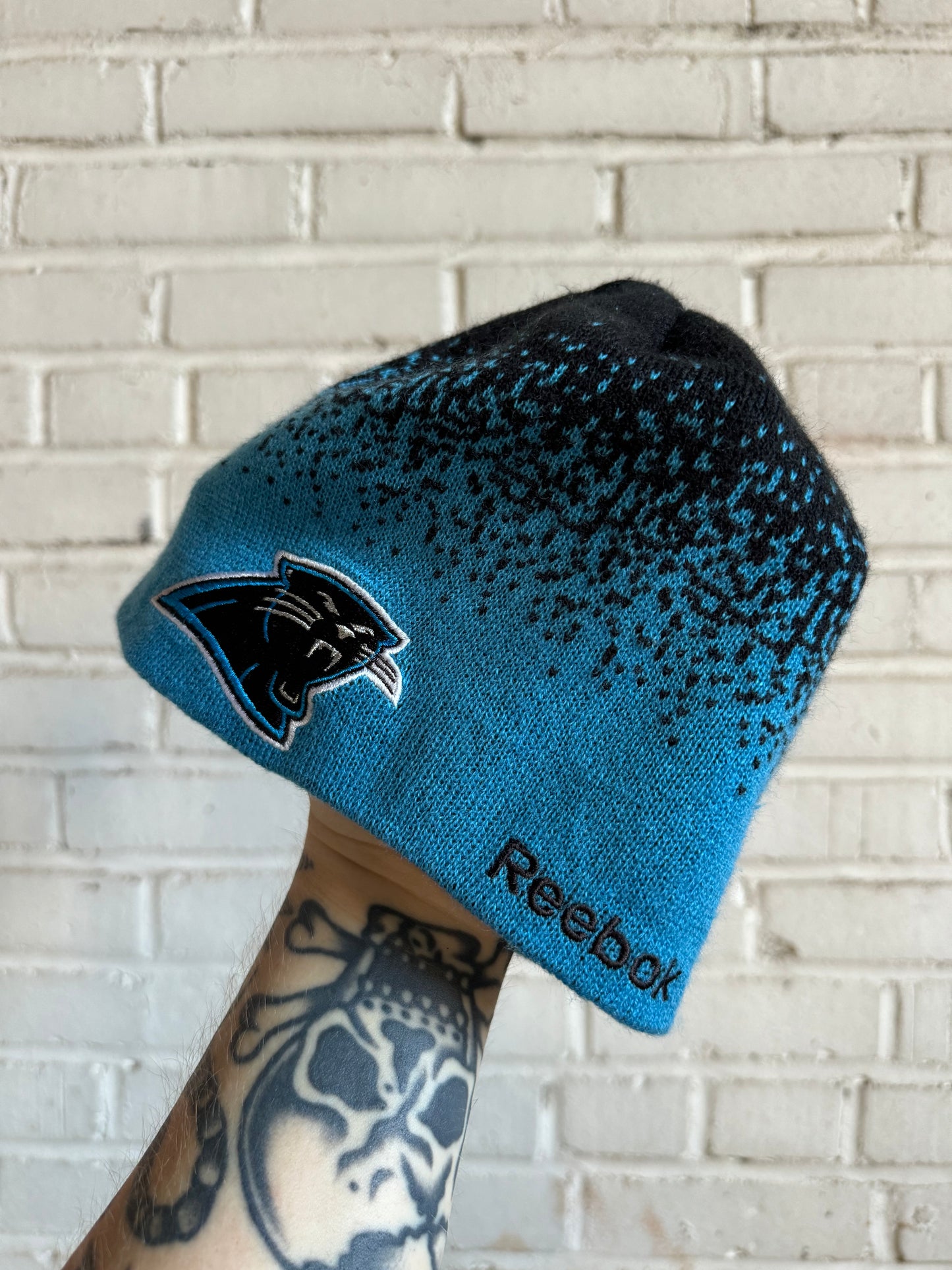 00’s Carolina Panthers Vintage Reebok Sideline NFL Beanie (OSFA)