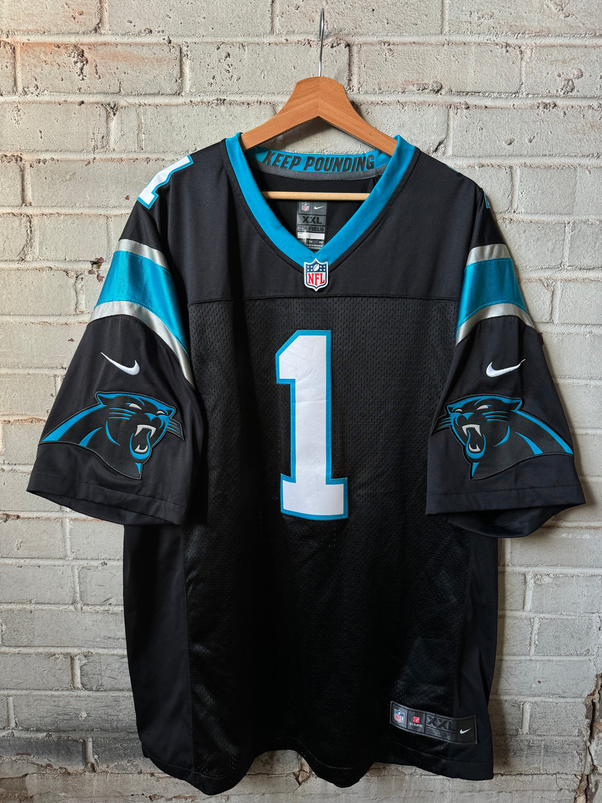 2016 Carolina Panthers Cam Newton Black Nike Vapor Limited Stitched NFL Jersey (XXL)